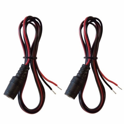 30 cm de cobre conductor de corriente continua de energía macho enchufe de cola de cerdo cable para la vigilancia de telecomunicaciones