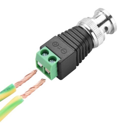 CAT5 a BNC Video coaxial Balun 2.1mm macho Kit de conector de alimentación CC AF como accesorios de CCTV