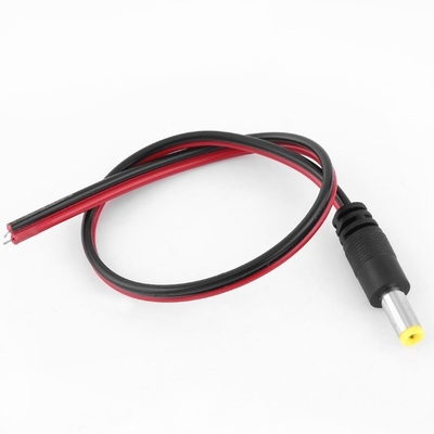 CE certificado cable de conexión de cable masculino 5.5 * 2.1mm 12V DC Power Pigtail para la seguridad de CCTV