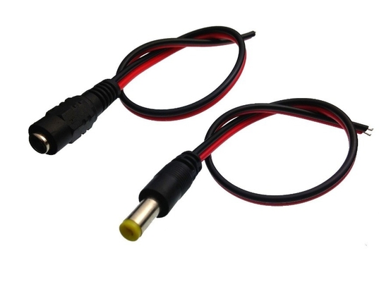 CE certificado cable de conexión de cable masculino 5.5 * 2.1mm 12V DC Power Pigtail para la seguridad de CCTV