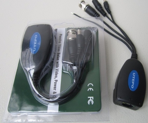 CCTV BNC Video Power Data Balun/ Transceptor Extender a través de la protección contra sobretensiones Cat5e