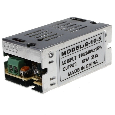 Fuente de alimentación de tensión constante 10W 5V 2A para aparatos eléctricos de circuito cerrado de circuito cerrado de banda LED