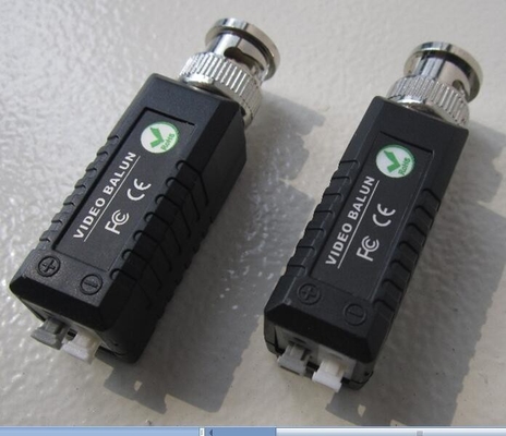CAT5e CAT6 a la cámara Balck Adaptador de transceptor de vídeo BNC pasivo de un solo canal