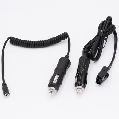 Cable de cargador para automóviles de tipo de extremo masculino para encendedor de cigarrillos de 12v 5.5x2.1 en vehículos