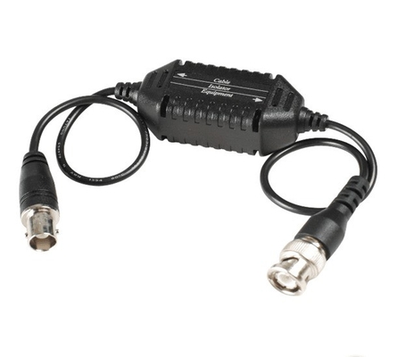 Conector de video de CCTV de plástico ABS pasivo de canal único con balón de video incorporado