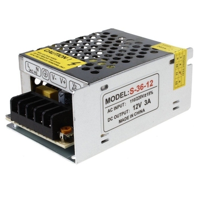Fuente de alimentación DALI LED de 36 W DC 12 V 3 A de voltaje constante para lámpara LED y corriente de salida