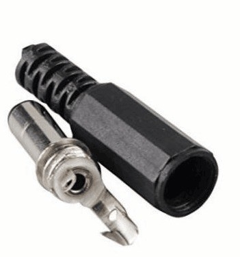 Conector de conector de corriente continua de 5,5x2,1 mm adaptador de soldadura para conector de conexión de corriente continua de tipo