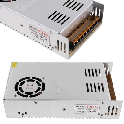 Fuente de alimentación de 360W 30A DC 12V 24V para el proyector BenQ 50/60Hz Frecuencia de salida 30A corriente