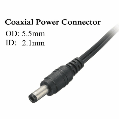 Adaptador de alimentación de corriente continua de tamaño pequeño 12V 1A 12W 1000mA con interruptor de encendido/apagado en línea para la luz LED CCTV