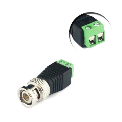 Conectores de cámara de CCTV ABS 2.1mm DC RCA Phono BNC Conexión de cable de conexión y toma