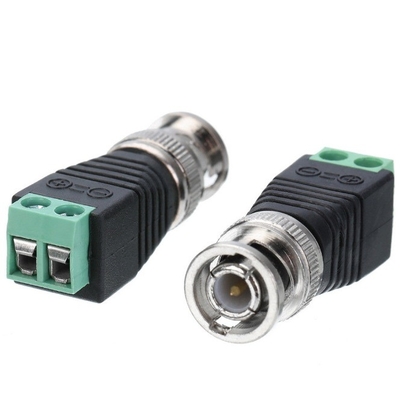 Conexión de alambre posible con el certificado CE Conector coaxial CAT5 a conector coaxial BNC