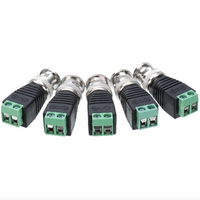 Conexión de alambre posible con el certificado CE Conector coaxial CAT5 a conector coaxial BNC