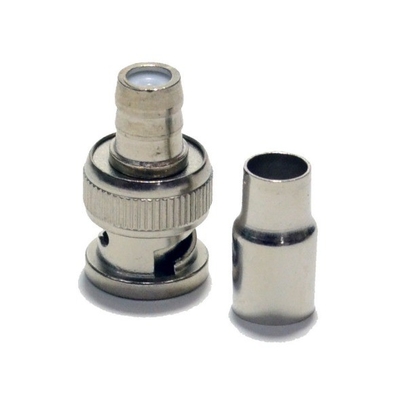 RG59 Cable coaxial CCTV BNC Adaptador de conector masculino para transmisión suave de señal