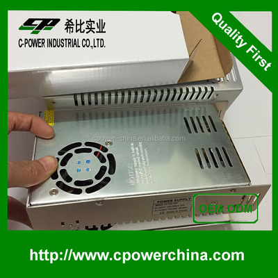 Fuente de alimentación AC de 12V 30A de frecuencia variable S-360-12 para aplicaciones industriales estables