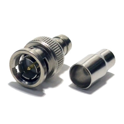 RG59 Cable coaxial CCTV BNC Adaptador de conector masculino para transmisión suave de señal