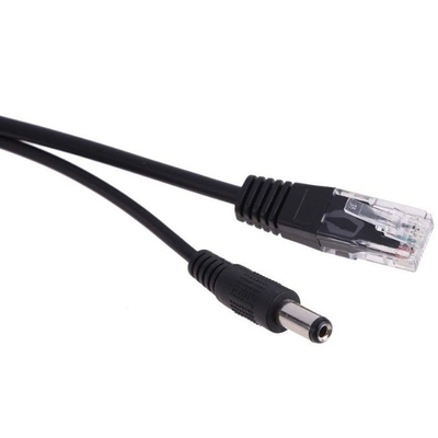 Adaptador de alimentación pasiva por Ethernet para cámara IP soporta 24V en blanco y negro opcional