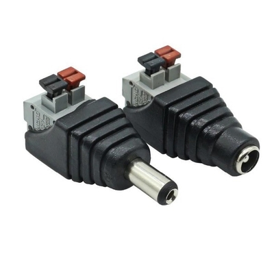 Cámara de CCTV C-Power gris Adaptador de conector de conector DC para instalaciones grises