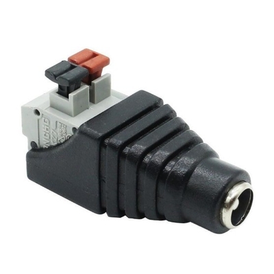 Cámara de CCTV C-Power gris Adaptador de conector de conector DC para instalaciones grises