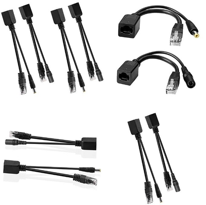 Inyector de separación de cables POE de cable de alimentación continua para cámara IP de telecomunicaciones