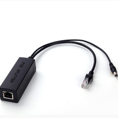 Seguridad del hogar Active POE Splitter de 48V a 12V 1A-2A IEEE802.3af con módulo Ethernet