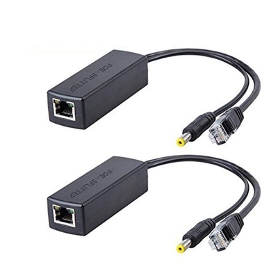 Seguridad del hogar Active POE Splitter de 48V a 12V 1A-2A IEEE802.3af con módulo Ethernet