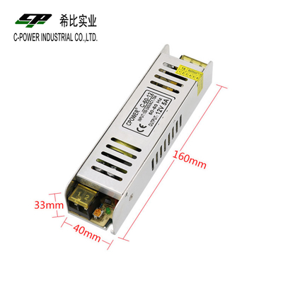 220V Voltado de entrada Fuente de alimentación ligera para sistemas de televisión Luces LED y CCTV Salida de 12V CC