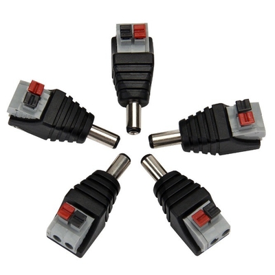 5.5 2.1 mm/2.5 mm Conector de adaptador de corriente continua femenino para material de contacto de latón dorado