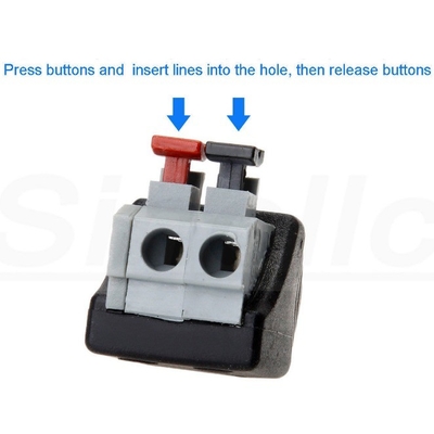 5.5 2.1 mm/2.5 mm Conector de adaptador de corriente continua femenino para material de contacto de latón dorado