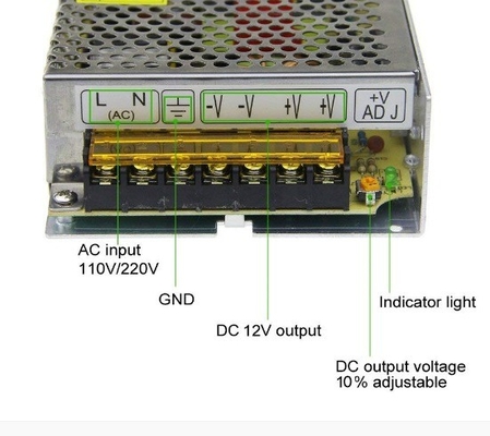 120v Voltado de entrada S-120-12 Interruptor AC 110V/220V a conductor de convertidor de CC 12V 10A Adaptador de fuente de alimentación de 120W