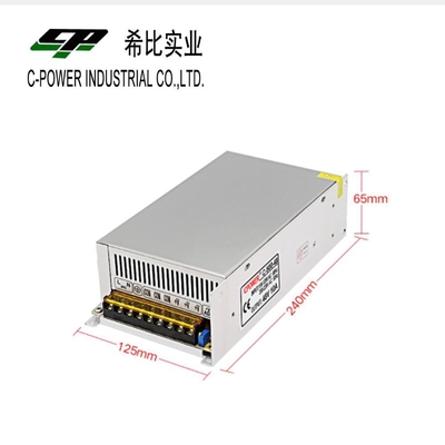 Fuente de alimentación de conmutación de salida única de 480W 24V 20A para aplicaciones industriales de alta potencia