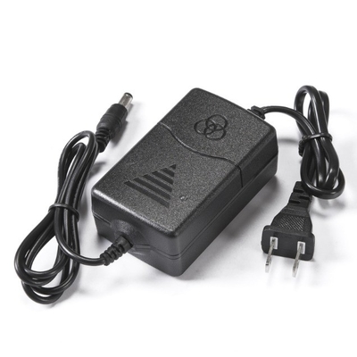 Adaptador de alimentación de doble cable de 24w 100-240v AC 12v DC con conector coaxial 5.5*2.1mm