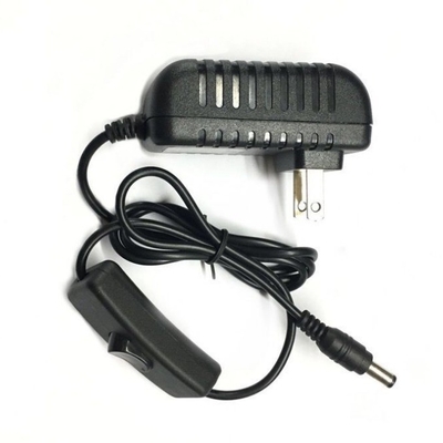 12VDC Voltado de salida AU Adaptador de alimentación montado en la pared con función de interruptor de encendido/apagado en línea
