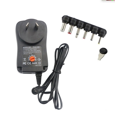 C-Power 30W 15W Adaptador de alimentación ajustable para dispositivos eléctricos Color negro