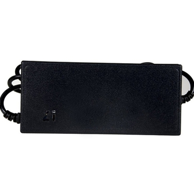 54.6V2A Cargador inteligente de baterías de iones de litio/iones de litio/lipo con enchufe de corriente continua de 5,5*2,1 mm Negro