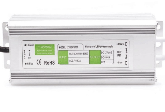Iluminación LED hecha fácil con C-Power DC 12V 24V 6.67A 80W IP67 fuente de alimentación a prueba de agua