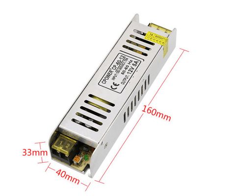 Lámpara de salida de voltaje constante LED 12v dc 5a 60w Suporte de energía de interruptor super delgado largo delgado