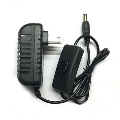Adaptador de alimentación de corriente continua de entrada AC100-240V con interruptor de encendido/apagado Tipo de salida DC 12V 1A 1.5 2A Compacto