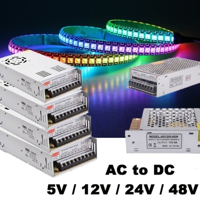 Transformador de alimentación con interruptor de conductor LED para módulo de banda LED 20A Corriente de salida 50HZ