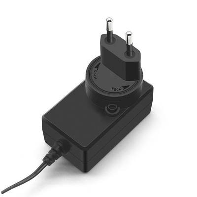 Eficiencia del 85% Adaptador de energía de 12V 2A 24W AC100-240V en todo el mundo