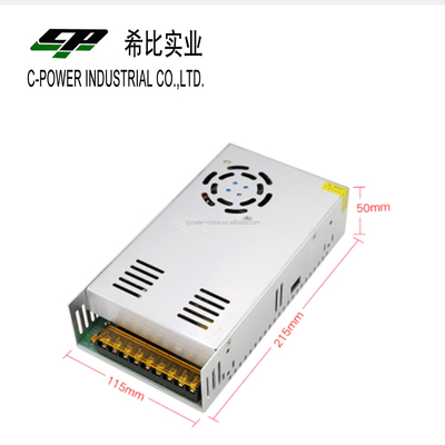 Fuente de alimentación de 360W 12V 30A DC para LED CCTV 12V DC Salida 110V/220V AC Entrada conmutable