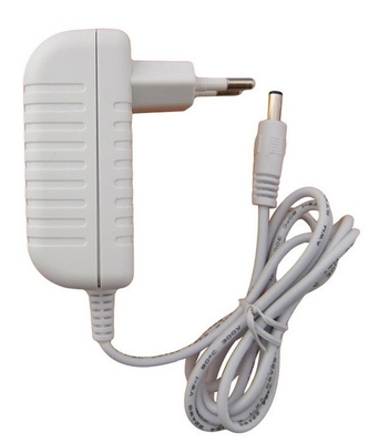 Adaptador de alimentación 12v2a de color blanco con tipo de salida de CC y conexión de C-Power