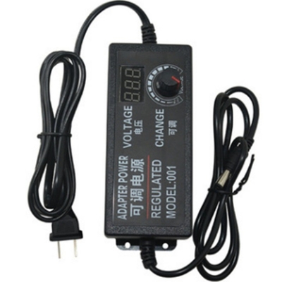 Adaptador ajustable C-Power 3-12V 5A 60W con cable de corriente continua opcional de 1.2M y diseño de enchufe