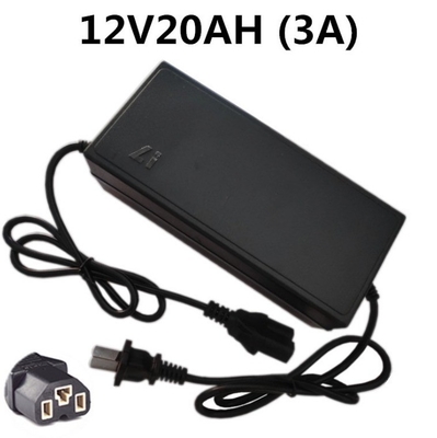 Aplicación eléctrica C-Power 12v 3a 20AH Cargador inteligente de baterías de plomo-ácido para bicicleta eléctrica