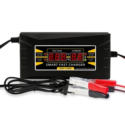 Cargador de batería inteligente de potencia C 12V 10A convertidora de salida para motocicletas y automóviles