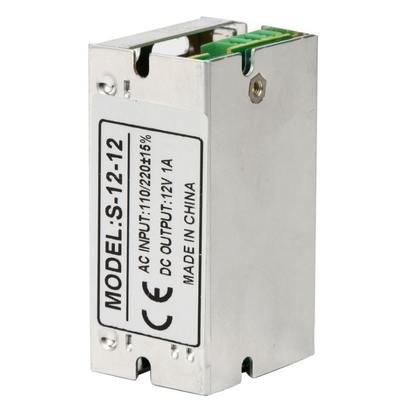 Fuente de alimentación profesional de 12V 1A CCTV con cortocircuito y protección contra sobrevoltajes