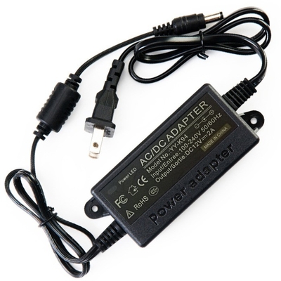 C-Power 24W AC100-240V DC 12V enchufe de pared 12V 2A adaptador de alimentación con conector de CC opcional