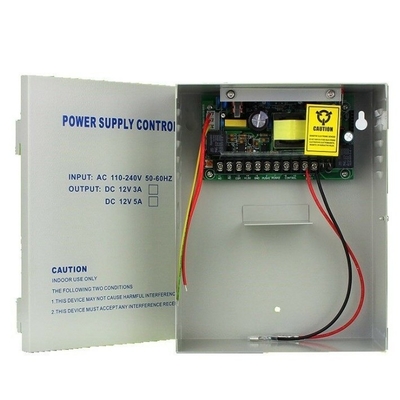 C-Power AC 100-240V Entrada de control de acceso UPS fuente de alimentación con frecuencia de salida de 12V 5A