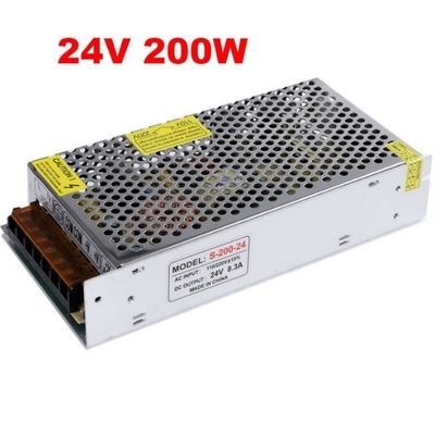 Fuente de alimentación de 100W 24V 8A AC DC para aplicaciones universales y salida de voltaje constante