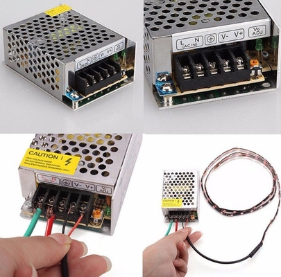 Fuente de alimentación de salida única 24V CC 1.8A 2A para LED de banda C-Power Rosh 110V 220V conmutación