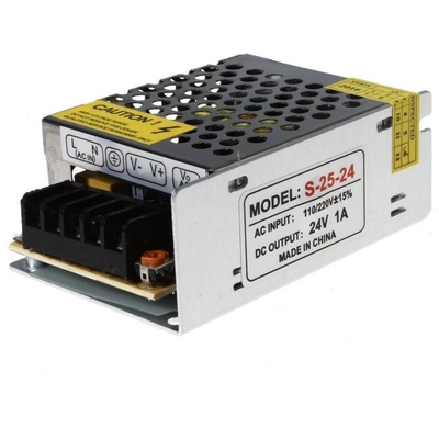 24w 25w C-Power 110v 220v ac dc 24v fuente de alimentación de salida única con protección contra el sobrecalentamiento